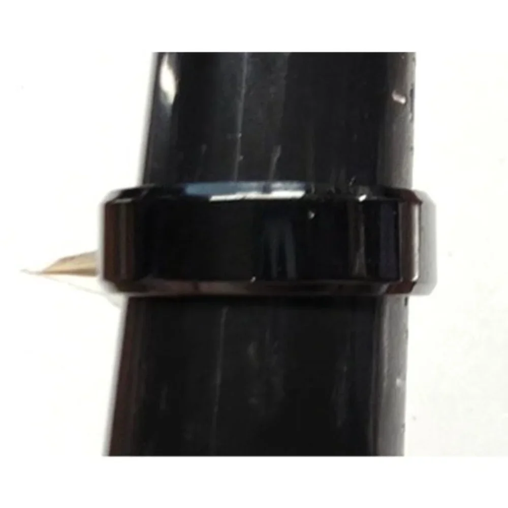 New w Tag Big Mens Black Band Ring Size 14 Sleek‎ Thumb Polished Wedding Shiny